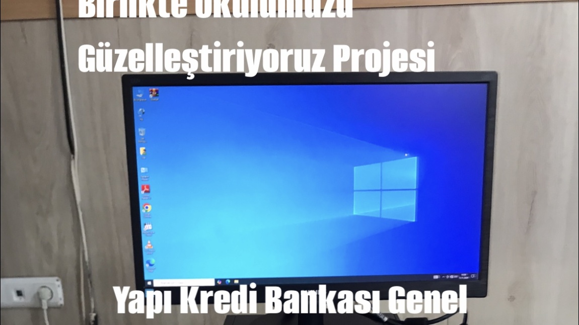 Okulumuza Birlikte Okulumuzu Güzelleştiriyoruz Projesi Kapsamında Yapı Kredi Bankası Genel Müdürlüğü Tarafından Hibe Edilen Bilgisayarlar Kurulmuştur.