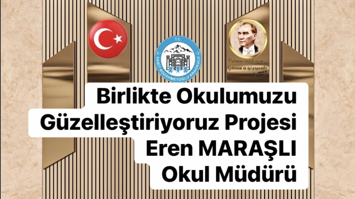 Okulumuz Müdür Odası Toplantı Odası Yapılmış.Okulumuz Rehberlik Servisi Birlikte Okulumuzu Güzelleştiriyoruz Projesi Büyük Desteğiyle Müdür Odası Yapılmıştır.Eren MARAŞLI Okul Müdürü.